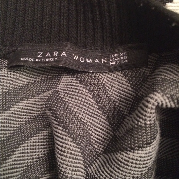 Zara Chevron Print Mini Dress - Picture 5 of 5